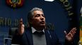 El ministro de Defensa de Bolivia, Edmundo Novillo Aguilar, da una conferencia de prensa en La Paz, Bolivia, el martes 25 de julio de 2023.
