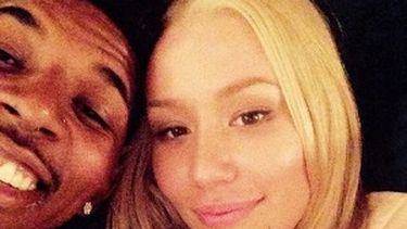 La cantante Iggy Azalea junto a su prometido el basquetbolista Nick Young. (INSTAGRAM)
