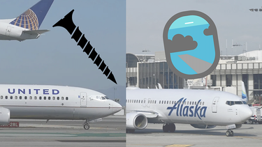 Alaska Airlines y United Airlines están teniendo problemas de seguridad en varios de sus aviones Boeing. 