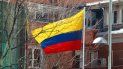  Imagen de archivo de una bandera de Colombia. 