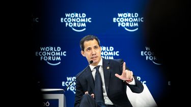 &nbsp; Juan Guaid&oacute;, en el Foro Econ&oacute;mico Mundial de Davos (Suiza).&nbsp;