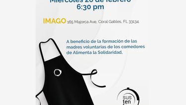 Afiche de la Subasta de silenciosa para Alimenta la Solidaridad.&nbsp;