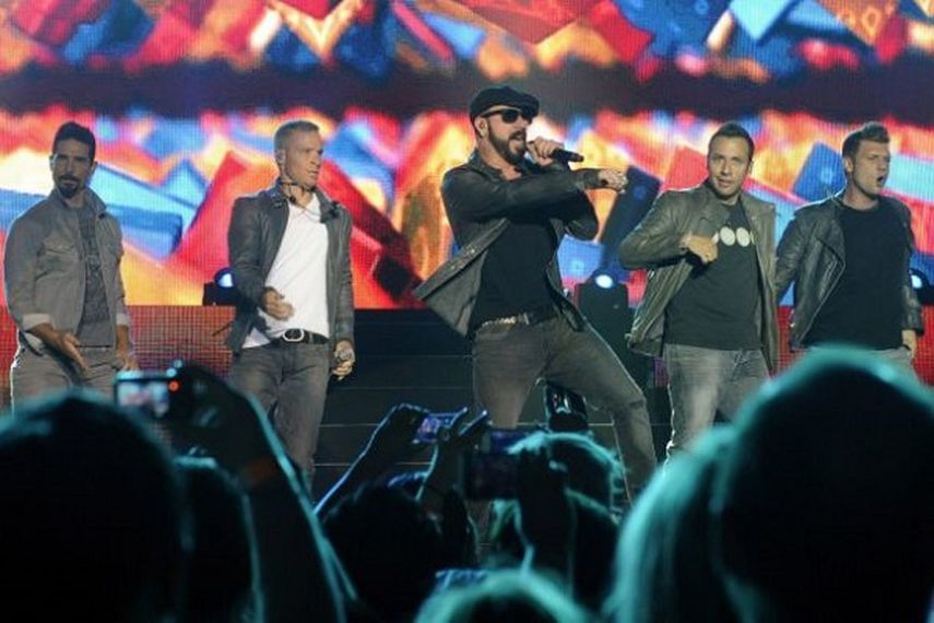 El grupo Backstreet Boys en uno de sus conciertos. (EFE)