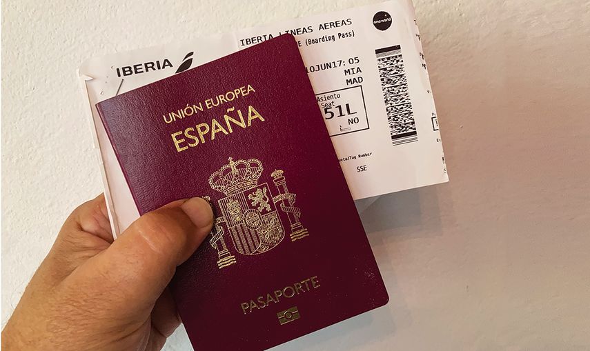 Pasaporte español.