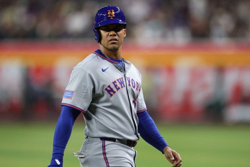 El dominicano Juan Soto, de los Mets de Nueva York, camina hacia el dugout durante un encuentro, el 5 de mayo de 2025. El dominicano Juan Soto, de los Mets de Nueva York, camina hacia el dugout durante un encuentro, el 5 de mayo de 2025.