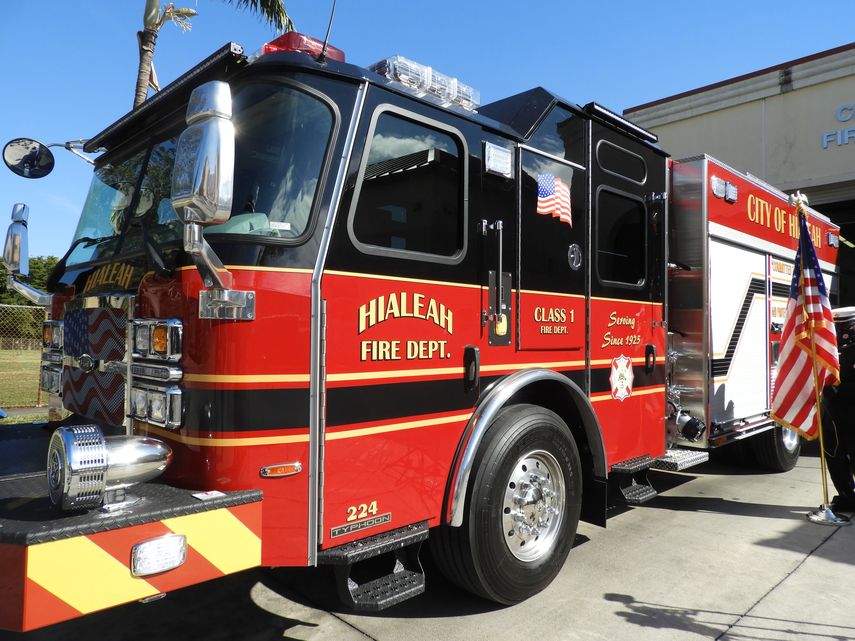 Nuevo camión de bomberos para Hialeah.