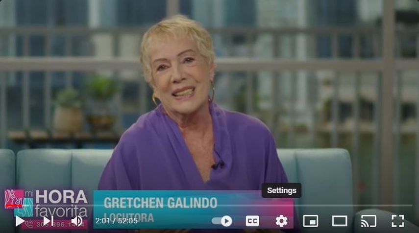 La locutora y presentadora cubana Gretchen Galindo.