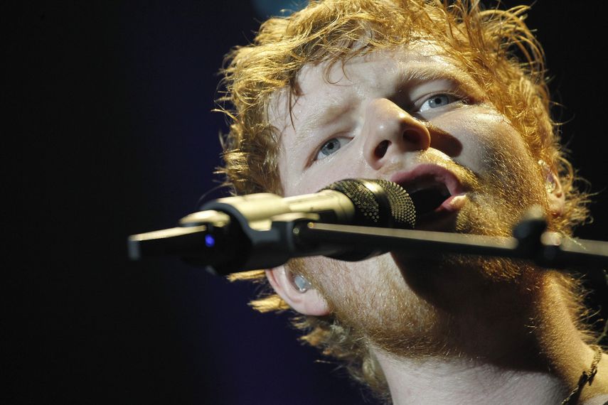 El cantautor británico Ed Sheeran.