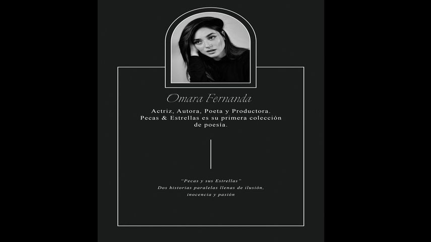 Poemario Pecas y estrellas, de la autora venezolana Omara Fernanda García.