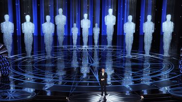 En esta foto del 26 de febrero de 2017, el presentador Jimmy Kimmel durante la ceremonia de los premios Oscar de la Academia de Artes y Ciencias Cinematográficas&nbsp;