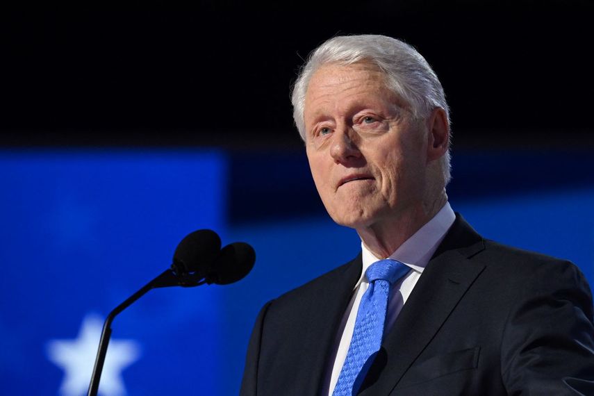 El expresidente de Estados Unidos Bill Clinton habla durante Convención Nacional Demócrata (DNC) en Chicago, Illinois, el 21 de agosto de 2024. &nbsp;