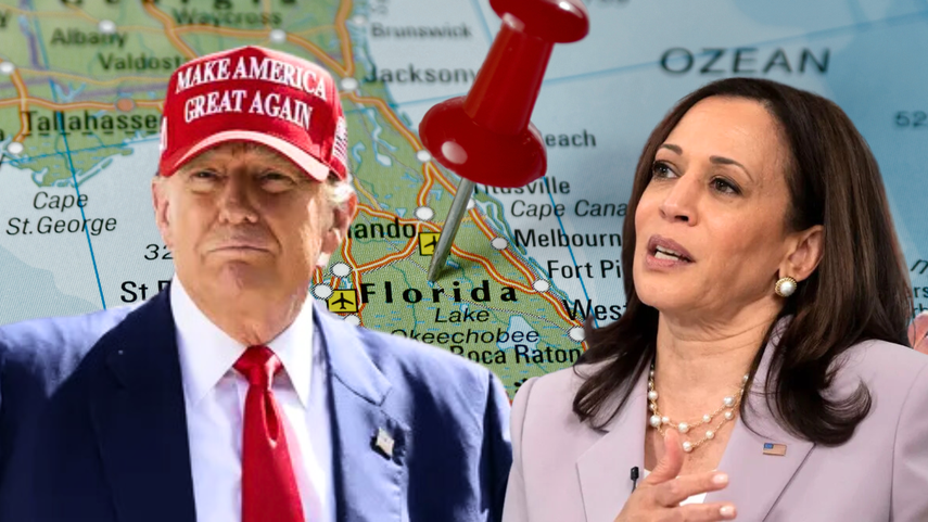 Donald Trump y Kamala Harris.