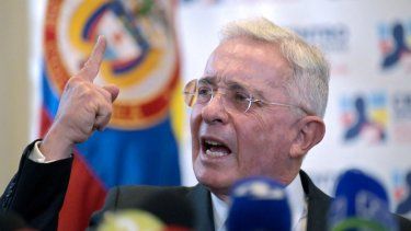 Álvaro Uribe, expresidente de Colombia. 