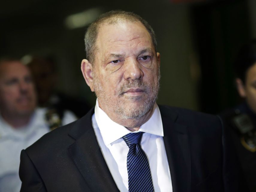 Harvey Weinstein llegando a un tribunal de Nueva York el 11 de octubre.&nbsp;