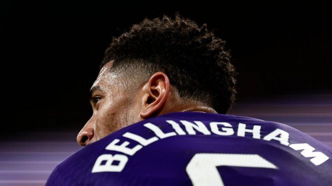 Jude Bellingham del Real Madrid durante el partido contra Athletic Bilbao en la Liga española, el 31 de marzo de 2024.&nbsp;