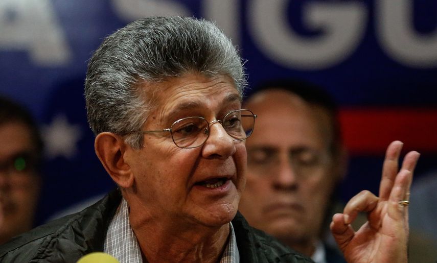 Henry Ramos Allup, líder del partido opositor venezolano Acción Democrática.