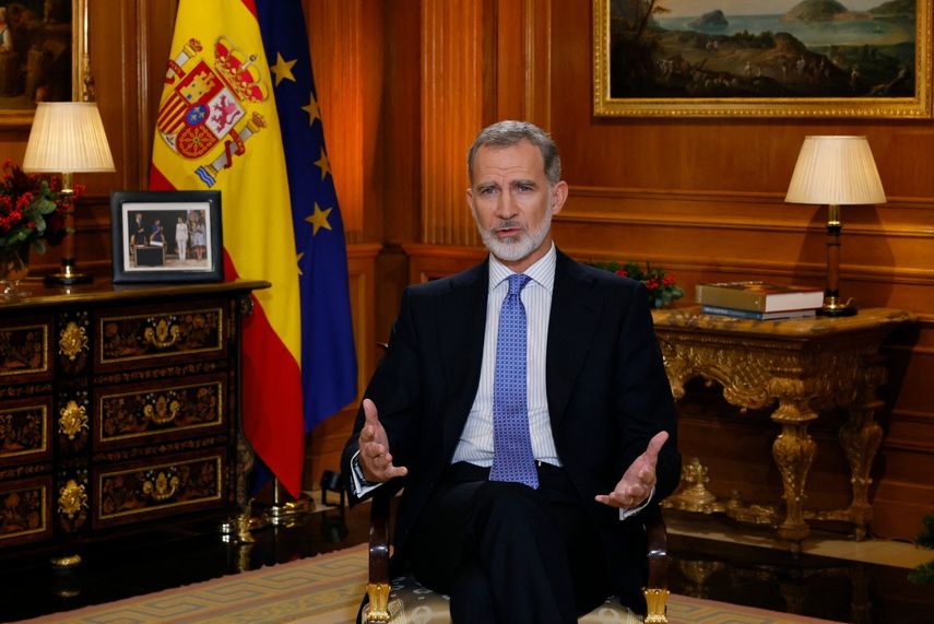 El rey Felipe VI de España en su mensaje de Navidad 2023