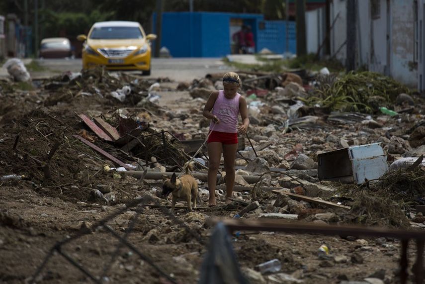 Imagen de Cojímar, pueblo de pescadores que Hemingway hizo famoso, tras el paso de Irma.&nbsp;