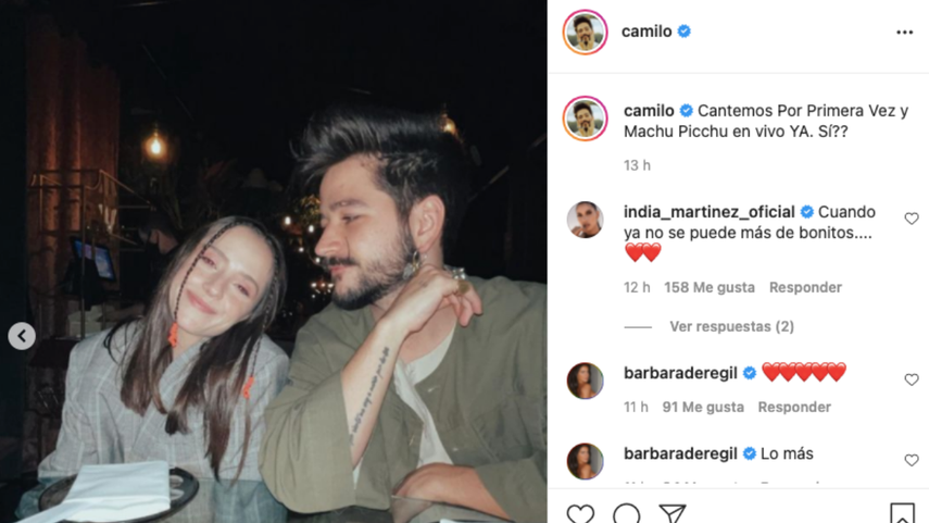 Camilo y Evaluna.&nbsp;