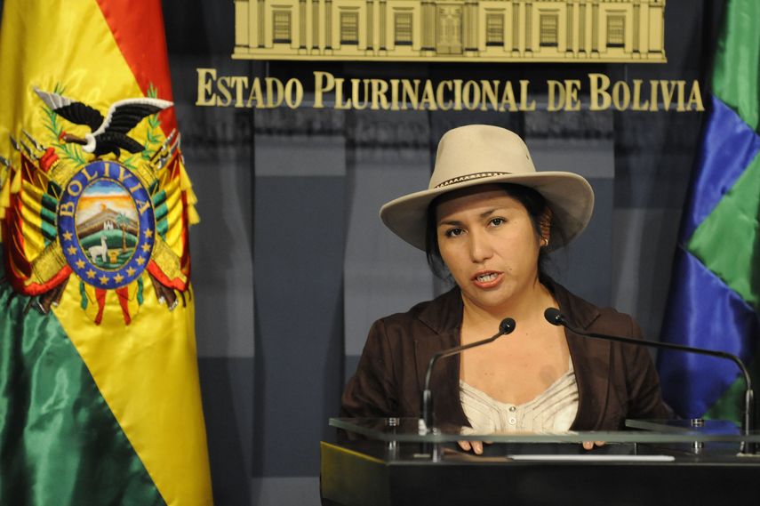  La ministra de Comunicación de Bolivia, Marianela Paco 