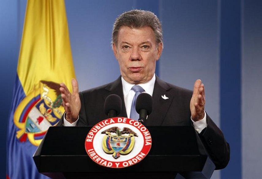 Juan Manuel Santos en su segunda caída consecutiva de aprobación de gestión. (EFE)