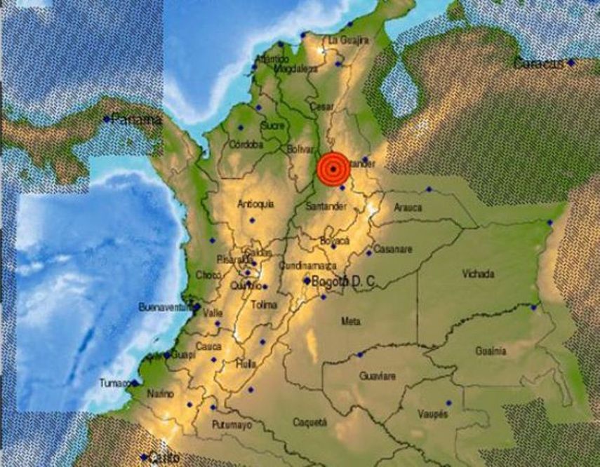 El seísmo se produjo a las 20.35 hora local (1.35 GMT del domingo) y tuvo su epicentro a 7 kilómetros al suroeste de la cabecera municipal de La Esperanza.