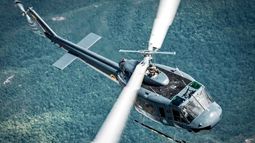 Fotografía de un helicóptero de la Fuerza Aérea de Colombia publicada el 16 de febrero de 2020 en la cuenta oficial de X de la institución armada.