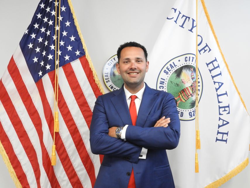 Bryan Calvo, alcalde de Hialeah.&nbsp;