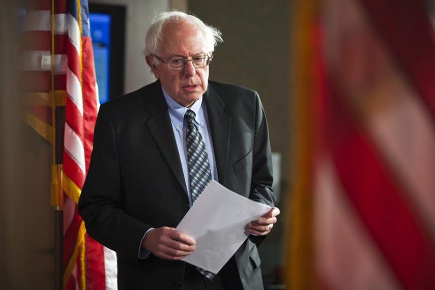 Durante el anuncio de su candidatura, Sanders defendió su decisión de presentarse a las primarias demócratas en vez de concurrir también como un candidato independiente. (EFE)