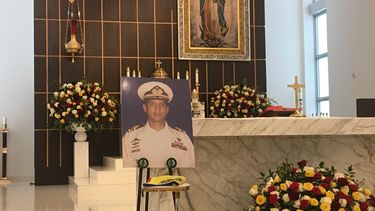 Misa en honor al capitán de corbeta, Rafael Acosta Arévalo.