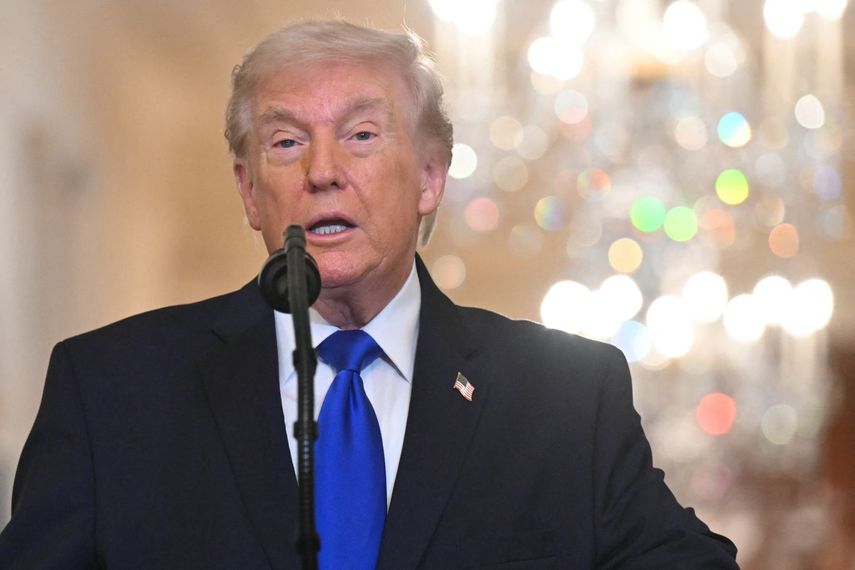 El presidente de Estados Unidos Donald J. Trump en la Casa Blanca.