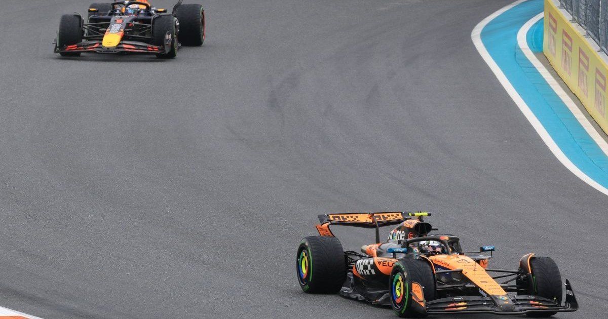 Norris gana un caótico esprint del GP de Miami de Fórmula 1