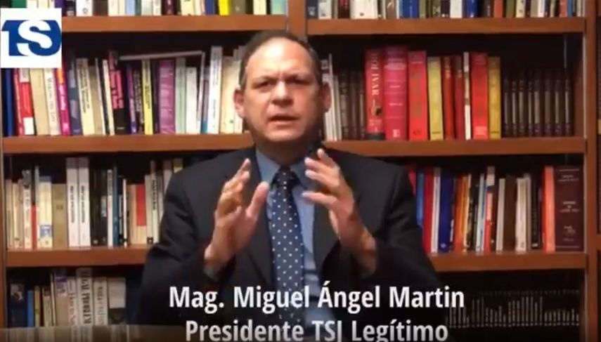 Magistrado Miguel Ángel Martín, presidente del legítimo Tribunal Supremo de Justicia de Venezuela.