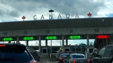 Vista de uno de los pasos fronterizos hacia Canadá.