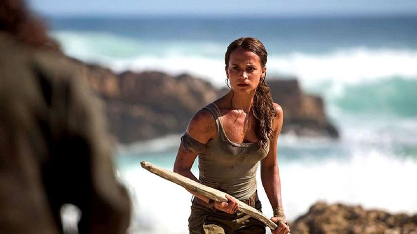 La actriz Alicia Vikander en la piel de Lara Croft.