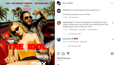 Flyer de la serie de HBO The Idol.