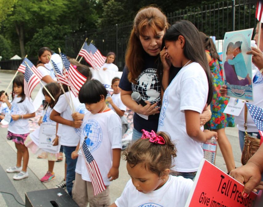 Unos 40 niños, hijos de deportados, viajaron a Washington en reclamo de un alivio migratorio y fueron atendidos por los congresistas del sur de la Florida. (Judith Flores)