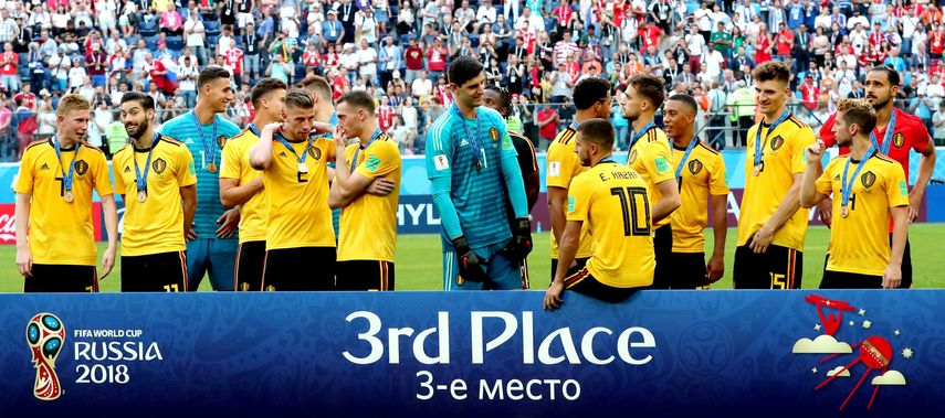 Bélgica consiguió su mejor participación en la historia de los mundiales al vencer 2-0 a Inglaterra para quedarse con el tercer lugar en Rusia.