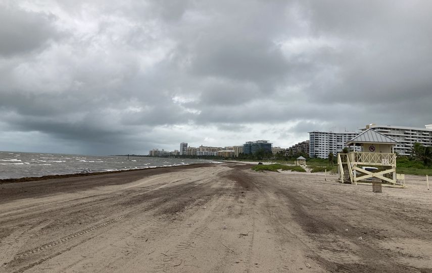 Por aqu&iacute; entr&oacute; la depresi&oacute;n tropical # 19 en Key Biscayne, Miami-Dade.