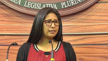 Eva Copa (MAS), presidenta del Senado de Bolivia.