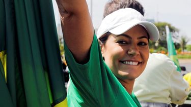 La primera dama de Brasil, Michelle Bolsonaro.