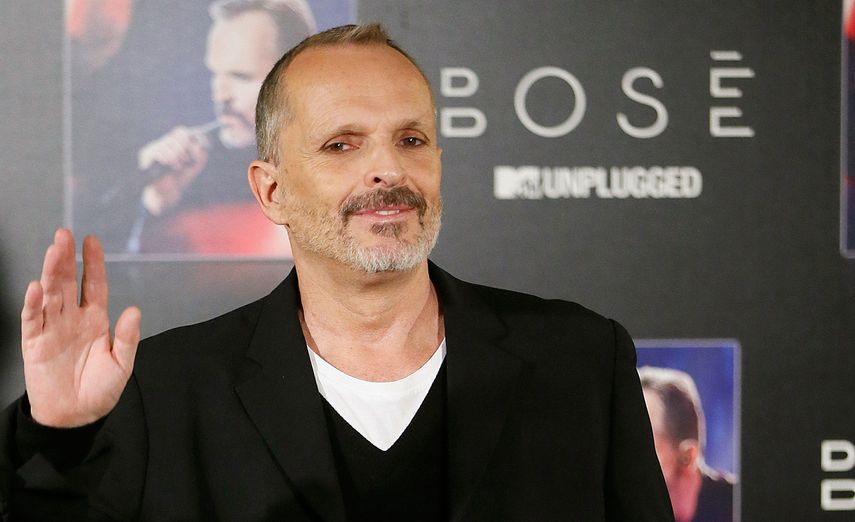 El cantante Miguel Bosé.