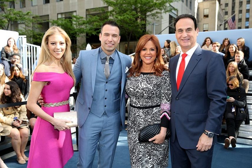 Fernanda Castillo, Rafael Amaya, María Celeste Arrarás y José Díaz-Balart fueron algunos de los rostros de Telemundo que asistieron a la presentación. (CORTESÍA)