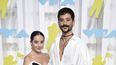 Evaluna Montaner, izquierda, y Camilo llegan a los Premios MTV a los Videos Musicales en el Prudential Center el domingo 28 de agosto de 2022, en Newark, Nueva Jersey.