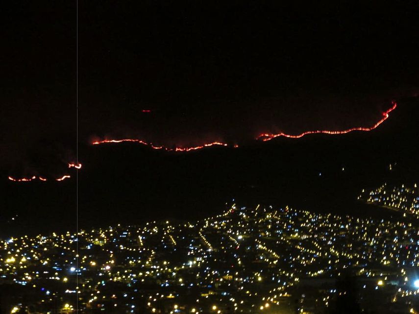 Incendio en la capital de Ecuador.&nbsp;
