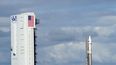 El cohete United Launch Alliance Atlas V con la sonda espacial Lucy en la plataforma de lanzamiento de la NASA en Cabo Cañaveral, Florida, el jueves 14 de octubre de 2021.