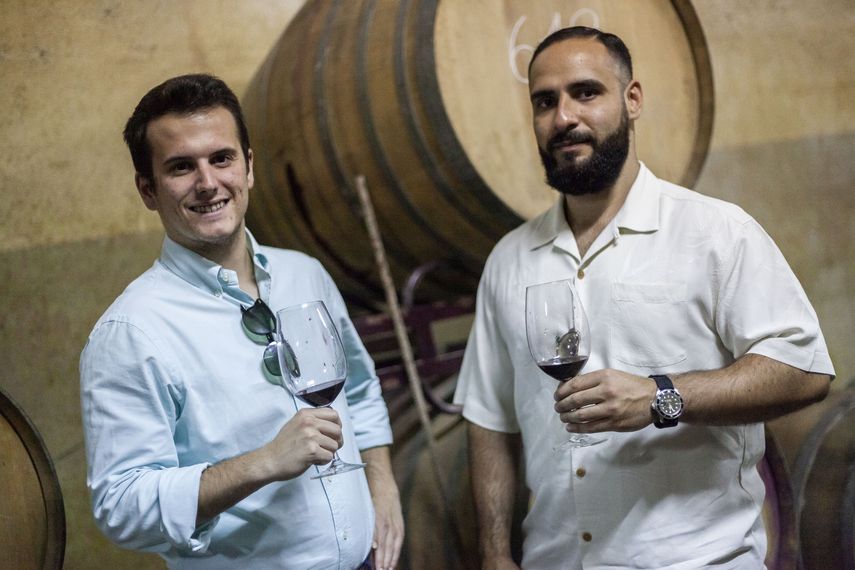 Xavier Llaguno Mercader y Eric López, fundadores de Vins Claramunt.