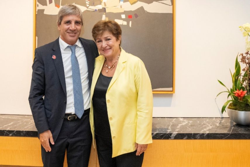 Luis Caputo se reunió con la Directora Gerente del FMI, Kristalina Georgieva