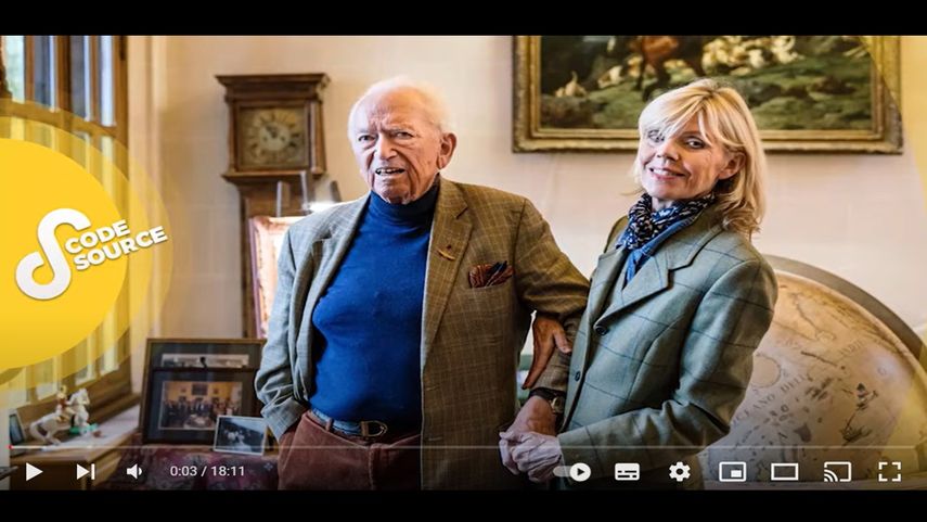 El perfumista Jean-Paul Guerlain y su pareja Christina Kragh Michelsen, quien fue condena por violencia.