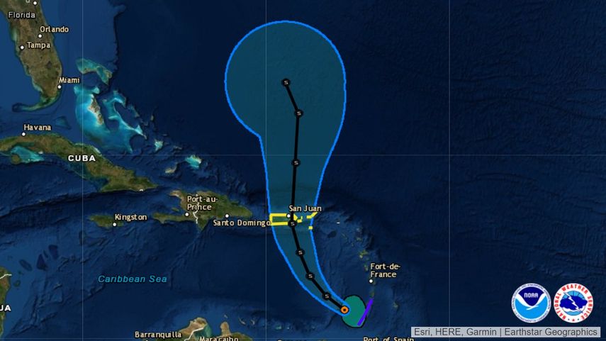 Se prev&eacute; que la tormenta tropical Karen afecte a Puerto Rico el martes 24 de septiembre.